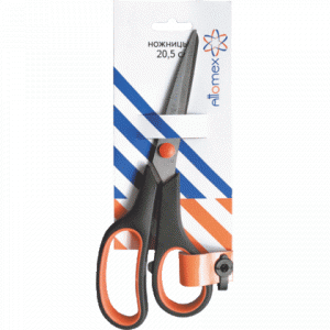 Ножницы 205 мм ATTOMEX эргоном. пласт. руч...